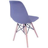 Sillas Eames Replica Set de 4 Sillas Gris Diseño Silla de Diseno Decoración Interior Vanguardista