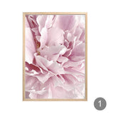 wymhzp 2 Piezas Imprime Flores Cartel Rosa y Gris Pastel Pared Arte Moderno botánico Lienzo Pintura para Dormitorio decoración del hogar 40x60 cm sin Marco
