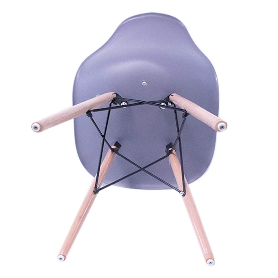Sillas Eames Replica Set de 4 Sillas Gris Diseño Silla de Diseno Decoración Interior Vanguardista