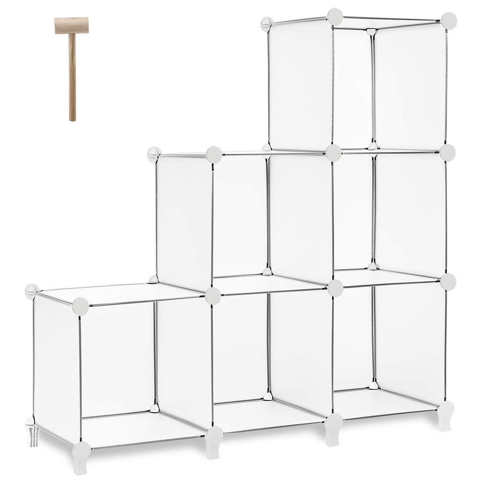 Cube Storage Organizer, DIY Closet Cabinet Plastic Bookshelf