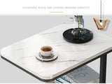 KJRJD 2-Tier mesilla, Sofá Fin Tablas de la Sala, de Noche Perfecto de Noche o de la Sala End/Mesa Decorativa, Marco del rectángulo de sobremesa Robusta de Acero, Diseño de Interiores