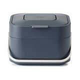 Joseph Joseph 30015 inteligente residuos Stack apilable para compost con olor filtro residuos de alimentos Caddy, 1-Gallon, color blanco roto, Gris, 3.7 L, 1