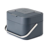 Joseph Joseph 30015 inteligente residuos Stack apilable para compost con olor filtro residuos de alimentos Caddy, 1-Gallon, color blanco roto, Gris, 3.7 L, 1