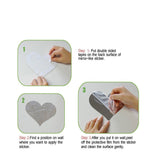 Pegatinas de Pared de 3D Sol Brillante Espejo Oro Calcomanías de Pared Desprendibles del Arte de la Moda de DIY de Doble Cara Decoración de Pared para Sala de Estar, Dormitorio, Hogar -27 Partes