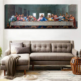 KKJJ Impresiones Lienzos Arte De La Pared - Dios Jesús Póster La Última Cena En Lienzo para La Sala De Estar, Embellecer Su Sala De Estar, Dormitorio, Cocina, Pasillo (Sin Marco),50 * 150CM