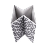 DII Contenedores plegables de tela para guarderías, oficinas, armarios, decoración del hogar, organizadores en cubo y necesidades de almacenamiento diarias, (grande, 27.9 x 27.9 x 27.9 cm), entramado gris, juego de 2, Set de 4, Gris (Lattice Gray), 1
